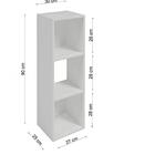 Estante De Livros 3 Nichos Em Mdf Branco