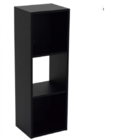 Estante De Livros 3 Nichos Em Mdf - Preto