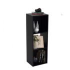 Estante De Livros 3 Nichos Em Mdf - Preto