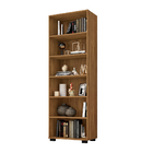 Estante De Livros 5 Prateleiras Livreiro De Madeira Sala - Fr