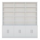 Estante De Livros 6 Portas 5 Prateleiras  Moderno Branco