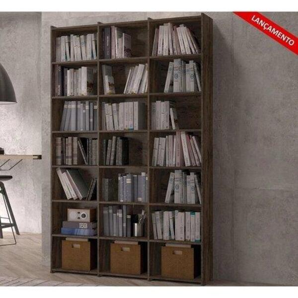 Estante De Livros Escritório 21 Nichos Livreiro Montenegro Ca