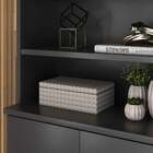 Estante De Livros Grand Reggia 2 Portas 4 Prateleiras Preto -