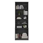 Estante De Livros Grand Reggia 2 Portas 4 Prateleiras Preto -