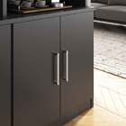 Estante De Livros Grand Reggia 6 Portas 15 Prateleiras Preto