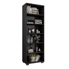 Estante De Livros Para Escritório Home Office Alf Preto Textu