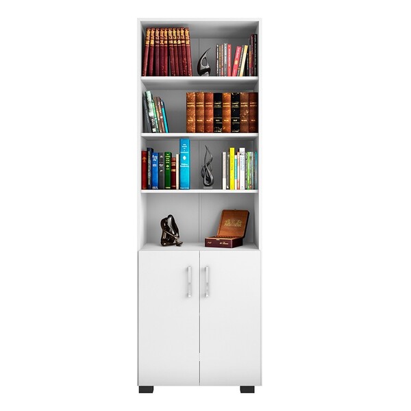 Estante De Livros Para Escritório Home Office Portas Pequenas
