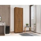 Estante De Livros Porta Grande Com Chave Escritório - Freijó