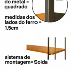 Estante De Madeira Decorativa Resistente Com 5 Prateleiras Pa