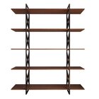 Estante De Madeira E Metalon Para Sala De Estar Expanse - Cas