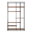 Estante De Madeira E Metalon Para Sala De Estar Oasis - Cumar