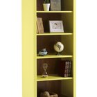 Estante De Madeira Maciça 4 Prateleiras Amarelo Lemon - Fundo