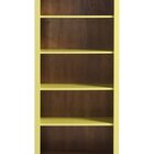 Estante De Madeira Maciça 4 Prateleiras Amarelo Lemon - Fundo