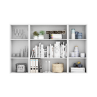 Estante de Madeira MDP com 2 Prateleiras e 2 Portas Branca 102,4x159,4x28cm 34Kg EVO'M Spaceo