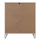 Estante de Madeira MDP com 3 Portas e 1 Gaveta Branca Cayman 90x107,7x40cm Politorno