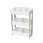 Estante de MDF com 3 Prateleiras Verde Doce Infncia 86x82x25cm 6kg Monitoy Agardi