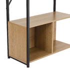 Estante de MDP Preto Fosco e Freijó com 3 Nichos 2,02mx72x33cm Kappesberg