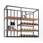 Estante De Metalon E Madeira Aérea Wonderful - Coleção Aquare