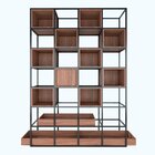 Estante De Metalon E Madeira Estante Rustic - Castanho - 150x