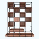 Estante De Metalon E Madeira Estante Rustic - Coleção Aquarel