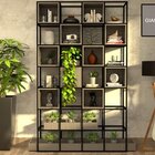 Estante De Metalon E Madeira Estante Rustic - Gianduia - 200x