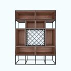 Estante De Metalon E Madeira Para Área Gourmet Rebusc Amarelo