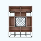 Estante De Metalon E Madeira Para Área Gourmet Rebusc - Preto