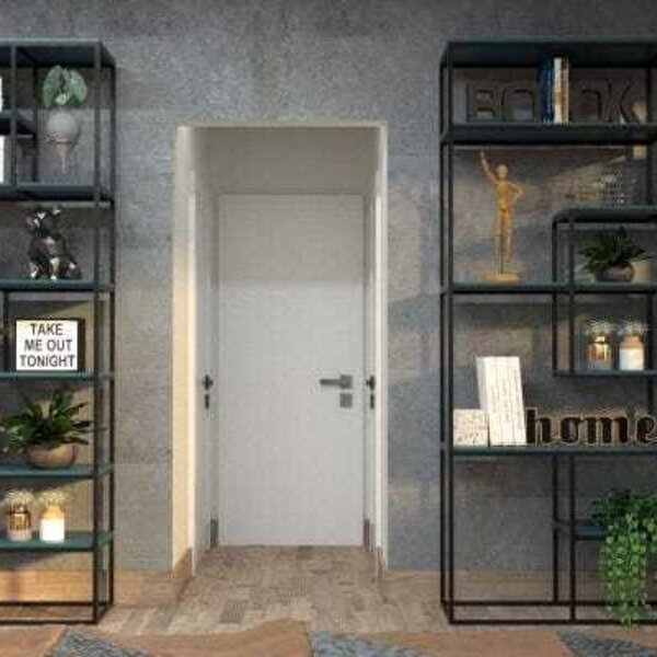 Estante De Metalon E Madeira Para Sala De Estar Duo Metalic A