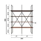 Estante De Metalon E Madeira Para Sala De Estar Estante Class