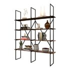 Estante De Metalon E Madeira Para Sala De Estar Estante Class