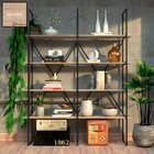 Estante De Metalon E Madeira Para Sala De Estar Estante Class