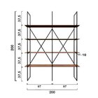 Estante De Metalon E Madeira Para Sala De Estar Estante Class