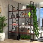 Estante De Metalon E Madeira Para Sala De Estar Estante Class