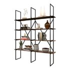 Estante De Metalon E Madeira Para Sala De Estar Estante Class