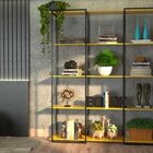 Estante De Metalon E Madeira Para Sala De Estar Evidence Amar