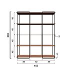 Estante De Metalon E Madeira Para Sala De Estar Evidence Rosa