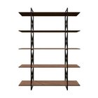 Estante De Metalon E Madeira Para Sala De Estar Expanse Rosa