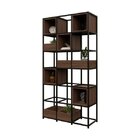 Estante De Metalon E Madeira Para Sala De Estar Industry - Ri