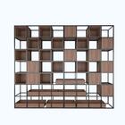 Estante De Metalon E Madeira Para Sala De Estar Metalic - Cas