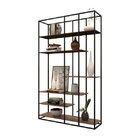 Estante De Metalon E Madeira Para Sala De Estar Oasis - Casta