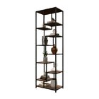 Estante De Metalon E Madeira Para Sala Elegance - Coleção Aqu