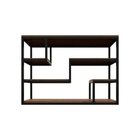 Estante De Metalon E Madeira Para Taças Cristaleira Factory A