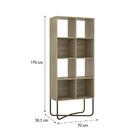 Estante De Nicho Alta Madeirada Tubos Ouro Velho