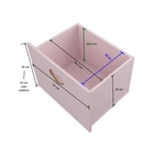 Estante De Nichos Com Baús De Coração Samara 100% Mdf (menina