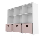 Estante De Nichos Com Baús Organizadores Coração Stella 100%