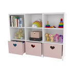 Estante De Nichos Com Baús Organizadores Coração Stella 100%