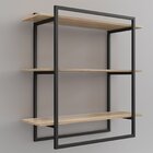 Estante De Parede Soul Ambiente Principal Escritório Preto /a