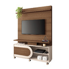 Estante De Tv 55 Pol 136cm Nami H01 - D'rossi - Castanho E Of