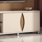 Estante De Tv 55 Pol 180cm Allie Castanho/off White H01 - D'r