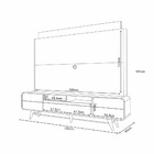Estante De Tv 55 Pol 180cm Para Sala Allie H01 - D'rossi - Ca